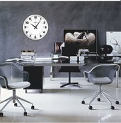 Resim Satine Alüminyum Kalın Rakkam Ev Ofis Resepsiyon Için Duvar Saati Beyaz 
