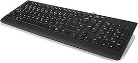 Resim Lenovo 300 USB klavye, kablolu, eğilebilir, ergonomik, Windows 7/8/10, GX30M39655, siyah 