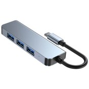 Resim Type C 4 Port Usb 3.0 Hub Usb C Çoklayıcı Alüminyum Gövde Kargo Bedava! Aynı Gün Kargo! 24 Saatte Adrese Teslim