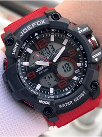 Resim Joefox Digital Ve Analog 2 Yıl Garantili Kronmetre+Takvim+Alarm+Aydınlatma Erkek Kol Saati JOE.BK05 