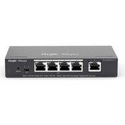 Resim Rg-Es205Gc-P 4Port Poe+ 10-100-1000 Mbps+1 Port 10-100-1000 Mbps Gb Yönetilebilir 54W Switch Hub Reyee