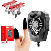 Resim emrebilisim Telefon Soğutucu Fan Led Siyah F18 işlemcilerinizi soğutmak için tasarlanmış, 3 lüset 