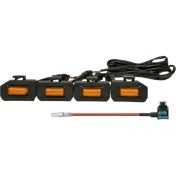 Resim Sharplace 4X Ön Led Izgara Işık Kiti Izgara Lambaları Amber Için Uygun (Yurt Dışından) 