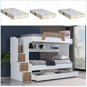 Resim Setaymobilya Ranza, Inci Ceviz 3 Lü Ranza + 3 Adet Comfort Yatak 