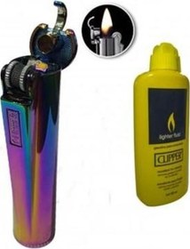 Resim Kişiye Özel CLIPPER TAM METAL BENZİNLİ ÇAKMAK ICY CLIPPER 80ML BENZİN 