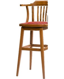 Resim Zus702 Yüksek Sandalye Yarım Kolçak Kafes, Ahşap Kayın... Akçaağaç 