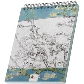 Resim Van Gogh Almond Blossoms Temalı A4 Eskiz Defteri Iı, Çizgisiz, 50 Sayfa 