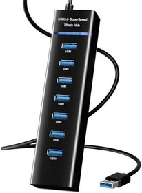 Resim The Wlue USB 3.0 Yüksek Hızlı Hub, 7 Port, 5 Gbps, 