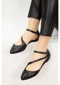 Resim Fox Shoes Siyah Kadın Babet D726016907 