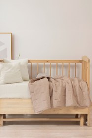 Resim Nevresim Gerektirmeyen Yıkanabilir Koza Bebek Yorganı Açık Tarçın 