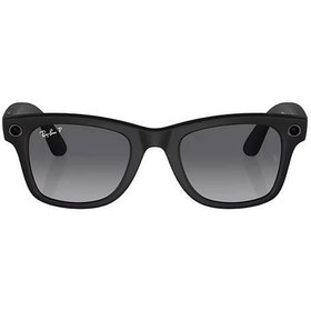 Resim Ray-Ban Meta Wayfarer Akıllı Gözlük Mat Siyah Polarize Grafit RW4008 