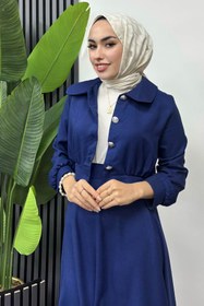 Resim Tesettür Diyarı Kadın Nadide Sofya Keten Etekli Takım 