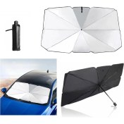 Resim Katlanabilir Araç Ön Camı Güneş Koruyucu Gölge Şemsiye Araba Şemsiyesi (130X75 Cm) 