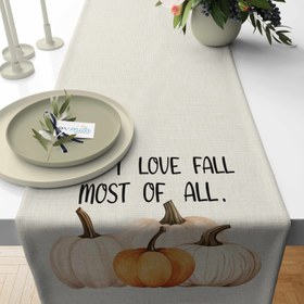 Resim Evmila Sonbahar Desenli Runner Modeli - 40x140 cm 