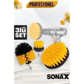 Resim Ronanna Matkap Fırçası - Matkap Ucuna Takılan Fırça Seti Sonax - Profesyonel Temizlik Fırçaları 