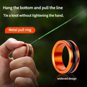 Resim Balıkçılık Halka Çekici - Ergonomik Tutma Kolu ile Kaymaz Metal Hattı Bağlama Aracı, Güvenli Balıkçılık Hattı Yönetimi için Taşınabilir Alüminyum Alaşım Tasarımı, Balıkçılık Hattı Bağlama Aracı, Şık Metalik Kaplama, Dayanıklı Yapı 