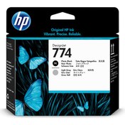 Resim Hp 774 P2W00A Foto Siyah-Açık Gri Baskı Kafası Designjet Z6810, Z6610 