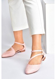 Resim Fox Shoes Pudra Kadın Babet D726016902 Pudra 