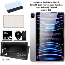 Resim TEKNETSTORE Apple Ipad Pro 12.9 Inç (5.nesil/6.nesil) Esnek Ekran Koruyucu Seti Darbelere Dayanıklı 