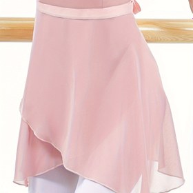 Resim Kadınlar için Tek Parça Bale Etek - Hafif Esnek Olmayan Kumaş, Ayarlanabilir Bel Bağlığı ve Yan Yırtma, Dans, Yoga, Spor Salonu için Düz Renk - Bahar/Yaz/Sonbahar Egzersiz Etek, Spor Salonu Etek, Şık Etek Tasarımı, Esnek Olmayan Kumaş 