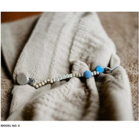 Resim İsme Özel Doğal Ahşap Emzik Zinciri 