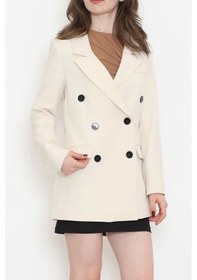Resim Blazer Ceket Bej - 80027.683. Çok Renkli 