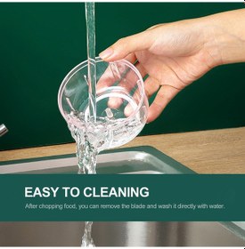 Resim Xindoker Usb Şarjlı Yeşil Taşınabilir Elektrikli Mutfak Robotu - Sebze, Meyve, Et Doğrayıcı 