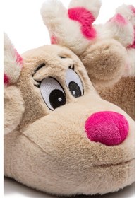 Resim Aşk Kadın Hayvanlı Panduf Bej 36/41 Bej 