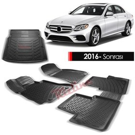 Resim Mercedes E Serisi W213 Paspas Bagaj Havuzu 3D Rizline Rampalı Set 