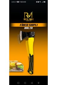 Resim ATLT FİBER SAPLI 500 GR 38 CM BALTA KAMP ODUN KESME DAĞCILIK ORMAN PASLANMAZ ÇELİK 