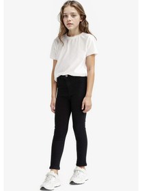 Resim Defacto Kız Çocuk Okula Dönüş Skinny Fit Dar Paça Jean Pantolon E5875a825aubk27 Siyah 