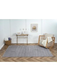 Resim Lenda Ld005a Antrasit Kilim Gold Detaylı Ince Antialerjik Kaymaz Taban Makinada Yıkanabilir Halı-104 Grı 