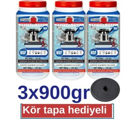 Resim Pearly Care Coffeo Espresso Kahve Makinesi Temizleme Deterjanı 3'lü Set 900 gr Dayanıklı Yapı 