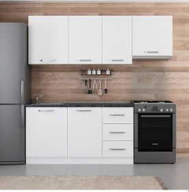 Resim Minar 215 Cm Mutfak Dolabı Beyaz 215-b4 