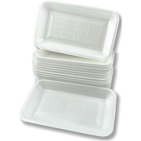 Resim 1000gr Köpük Tabak Kap - Kasap Kabı Et Tabağı 250 Adet 