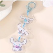 Resim Globalbloom Mavi 3lü Sevimli Sanrio Kuromi Meileti Aksesuar Anahtarlık 