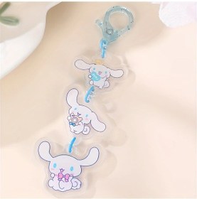 Resim Globalbloom Mavi 3lü Sevimli Sanrio Kuromi Meileti Aksesuar Anahtarlık 