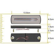 Resim Wondernest Su Sones Sinyali Renkli Pcs Modifiye Mavi Kırmızı Kamyon Işığı İki Dönüş Akan 40led 2 Eu Kırmızı Mavi 