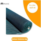 Resim 4x7 M Bahçe Gizleme Filesi %75 Yoğunluk, Uv Dayanım Ve Gölgelik 