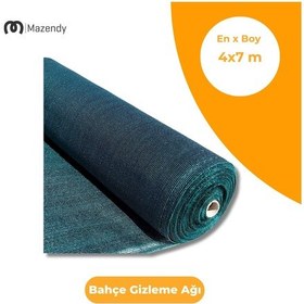 Resim 4x7 M Bahçe Gizleme Filesi %75 Yoğunluk, Uv Dayanım Ve Gölgelik 