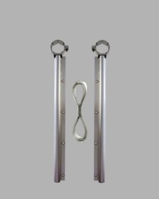 Resim Gld-spt- Kare Küpeşte Uyumlu Balkon Çamaşır Askısı 25x60 Cm Beyaz Pratik 