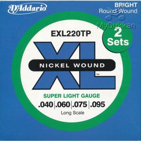 Resim D'addario Exl220Tp Takım Tel Bas Gitar Teli 040-095 2 Set 