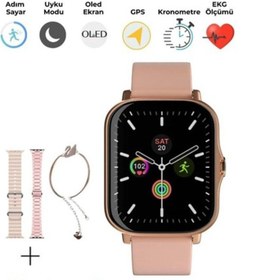 Resim GÜMÜŞTEKNO Redmi Note 10 Uyumlu 41 mm Watch 9 Mini Smart Watch 3 Kordon ve Bileklik Hediyeli, Akıllı Saat 