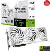 Resim Binbir Göz Bilgisayar Asus TUF-RTX5070TI-O16G-WHITE-GAMING-NVIDIA-GEFORCE-RTX 5070 TI-16GB GDDR7-256BIT--OC-2XHDMI-3XDP-RGB-DLSS4 Ekran Kartı 