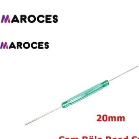 Resim Ic-228 Cam Reed Swıtch Röle 20Mm 2Cm İndükleme Manyetik Anahtar 25 Adet 