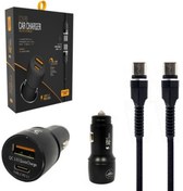 Resim Powerway Telefon Araç Şarj Başlık Pd18w Type-c To Type-c Cc36 
