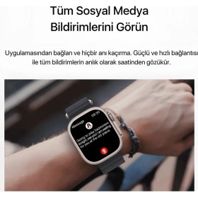 Resim Leerfei Watch Ultra 2 Max Suit Akıllı Saat 7 Kordon 1 Kulaklık Seti 