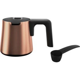 Resim Arçelik Otomatik Kahve Makinesi 1500 ml Kapasite Altın Renkli 6 Fincan Özellikli Tkm 9961 B 