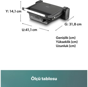 Resim Allians Pratik ve Şık Siyah Tost Makinesi - Hızlı ve Eşit Kızartma 