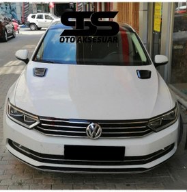Resim Volkswagen Passat Uyumlu Piano Black Kaput Üstü Havalandırma Izgarası (01) (Sts Oto Aksesuar) 